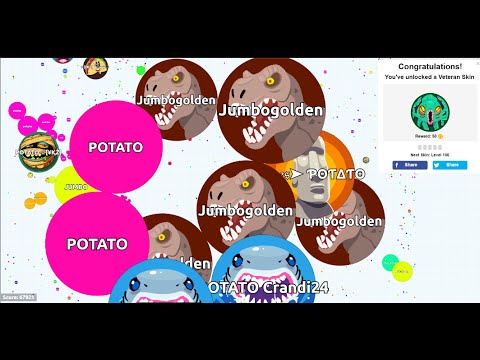 AGARIO Jumbo livestream made me level 100 /  67k Mass