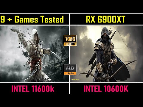 Intel i5 11600K vs 10600K Benchmark review 1080p 1440p