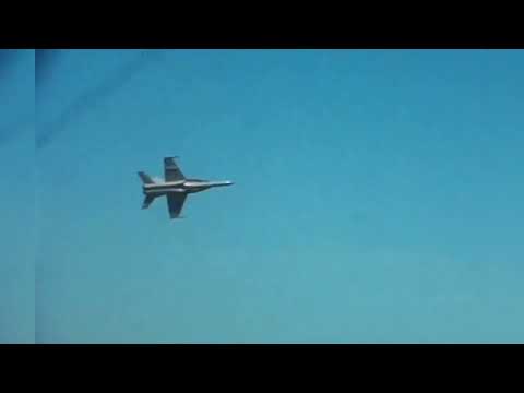 Awesome 1970's Northrop YF 17 Military Jet Flying