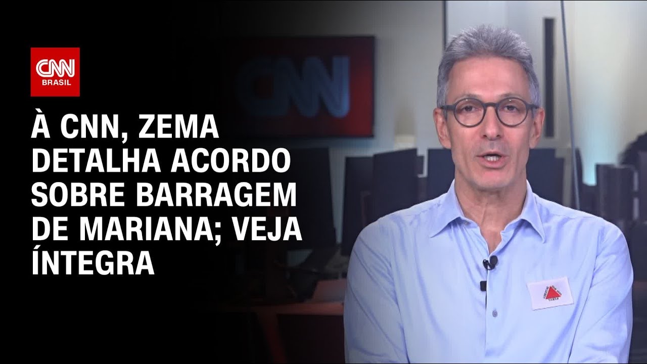 À CNN, Zema detalha acordo sobre barragem de Mariana; Veja íntegra | CNN 360º