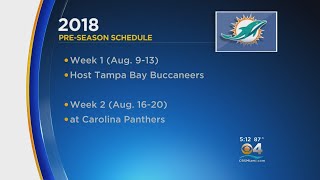 Miami Dolphins Release 2018 Preseason Schedule