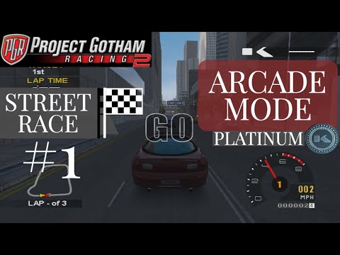 Project Gotham Racing 2 Arcade Mode Platinum  |  Let's Play  |  Street Race #1