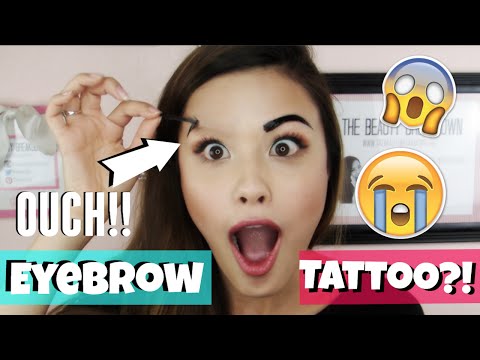 TATTOOING MY EYEBROWS?! First Impressions ♥ Etude House Tint My Brows Gel Review Video