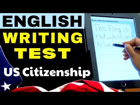 2023 Writing Test Practice: Sentences Using Official USCIS Vocabulary| US Citizenship | Written Exam