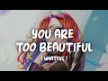 Whatevs - You are too beautiful (lyrics video) [CC]