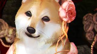 生まれて初めて肖像画になった柴犬