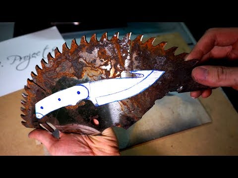 Making a Gut Knife from an Old Saw