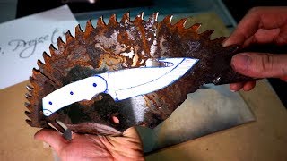 Making a Gut Knife from an Old Saw