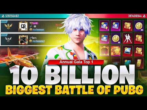 Biggest Popularity Battle In Pubg - 10 Billion Popularity Battle - Annual Gala Top 1 Rank - Pubg