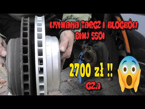 Tinkering School BMW 550i Brake Disc and Pad Replacement That's a Shocking 2700 PLN! Part 1 Wazzu...