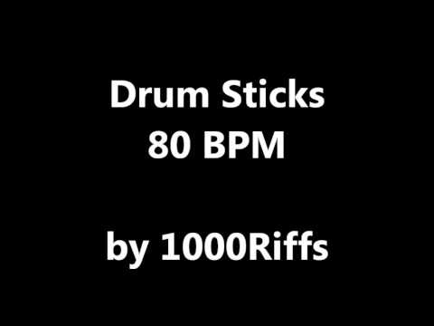 Drum Sticks Metronome : 80 BPM - Beats Per Minute