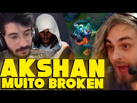 ARTHUR LANCHES TILTADO COM AKSHAN (NOVO CAMPEÃO), STREAMERS JOGANDO NO MODO DE JOGO - MMS LOL