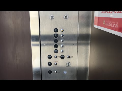Scenic Modded US Traction Elevator (Car 2) | Regents Drive Garage | Univ of MD | College Park, MD