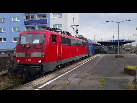 BR 111 113 Mit RE44 ersatzzug hat ausfahrt in Oberhausen Osterfeld süd