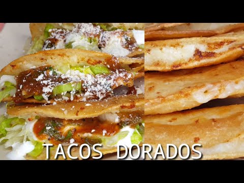 TACOS DORADOS| DE PAPA Y QUESO| POTATOE AND CHEESE CRUNCHY TACOS