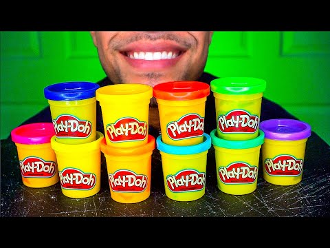 ASMR EDIBLE PLAY-DOH EATING *FAKE* MUKBANG 먹방 PRANK JERRY MOUTH SOUNDS TALKING