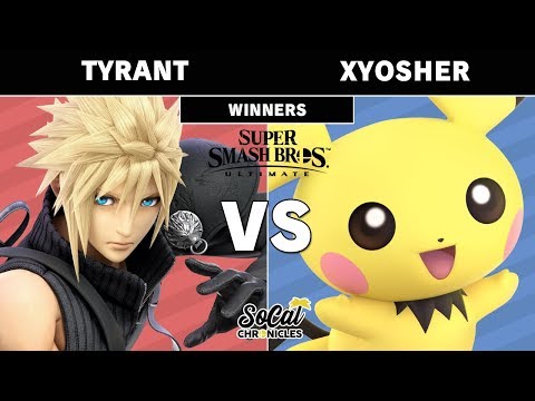 Smash Ultimate Tournament - Tyrant (Cloud) Vs xYosher (Pichu) Pools - Socal Chronicles
