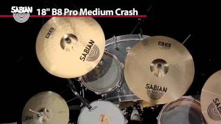 Video thumbnail for SABIAN 18" B8 Pro Medium Crash by SABIAN Cymbals