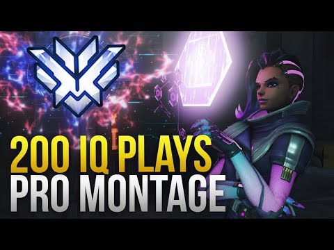 When Pros Make 200 IQ Plays Montage - Overwatch Montage