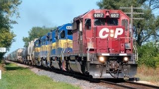 preview picture of video 'CP 6017 East by Hampshire, Illinois on 8-11-2012'