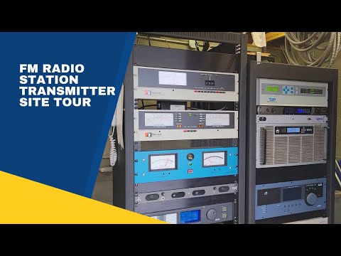 Tour of a FM radio station transmitter site