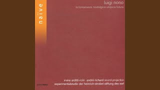 La lontananza nostalgica utopica futura: No. 1, Leggio I