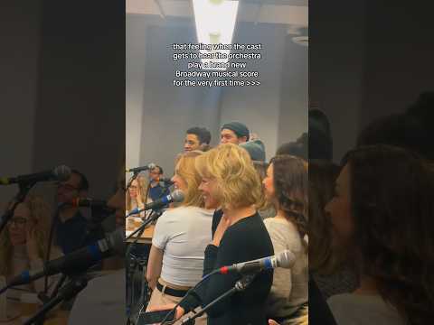 first time hearing a brand new Broadway score with the full orchestra  #broadway#musical#theatrekid