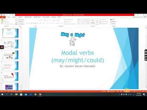Modal Verbs ( may/might/could)