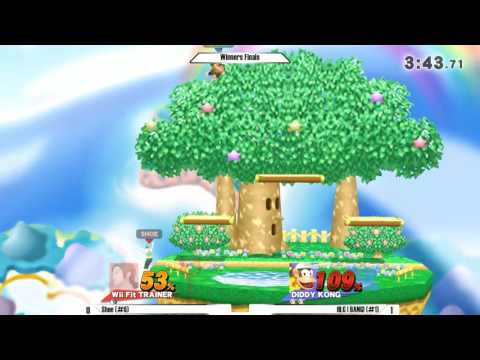 Shoe (ZSS, Wii Fit Trainer) Vs. HLG | BANG! (Diddy Kong) - Smash 4 Winners Finals