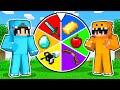 OP WEAPON MINECRAFT ROULETTE TRY YOUR LUCK: NOOB VS PRO SPIN THE WHEEL CHALLENGE!