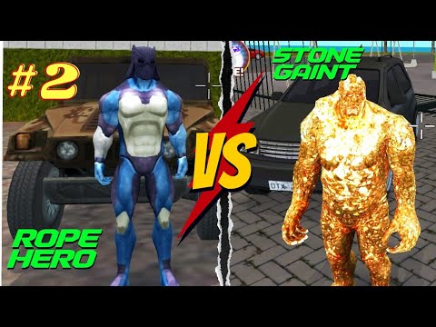 Rope hero vs Stone Giant /rope hero vice town in real life/rope hero vice town all missions/ropehero