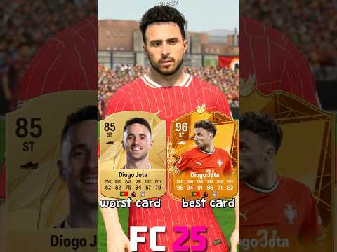 🇵🇹 DIOGO JOTA worst vs best card in EVERY FIFA! (16-25)⚽ #fifa #eafc25 #fc25 #jota #liverpool