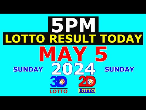 Lotto Result Today 5pm May 5 2024 (PCSO)