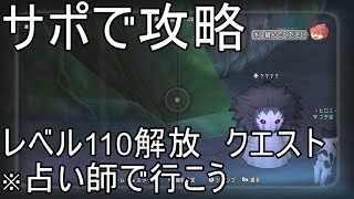 【ドラクエ10実況】サポで攻略　レベル110へ解放したお話！占い師で行けば簡単だよ‼