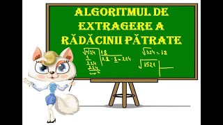 Algoritmul de extragere a radacinii patrate