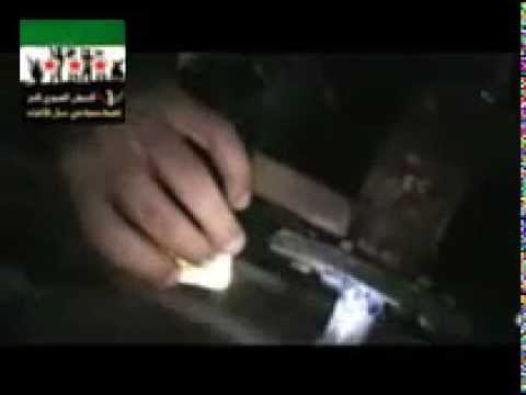 صيانة رشاش 14.5 لعملية ضرب حاجز اوبين في ريف اللاذقية