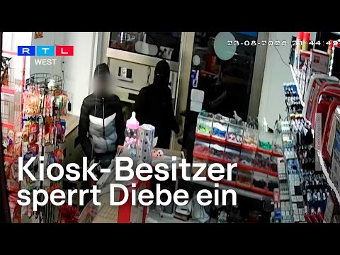 Bewaffnete Jugendliche stürmen Kiosk in Wuppertal - Besitzer sperrt Räuber ein | RTL WEST