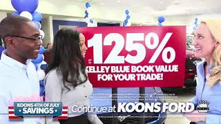 Koons Sterling Ford July 4th Savings Continue