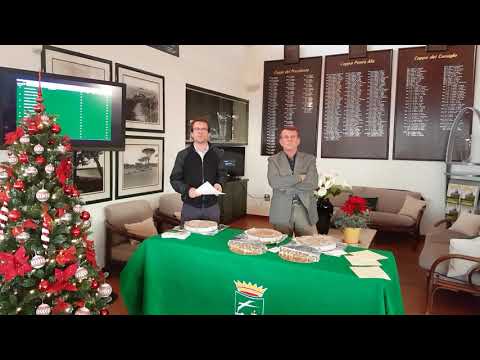 Premiazione gara PANFORTE GOLF CUP Combinata Golf+tiro al Panforte- G.C.Punta Ala 21.12.2019