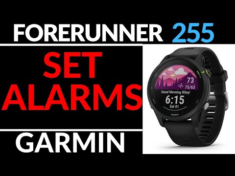 How to Set Alarms on Garmin Forerunner 255 - Alarm Demo