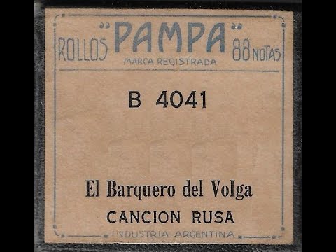 El barquero del Volga - Versión Pampa, en Pianola desde Viedma, Argentina, por Horacio Asborno