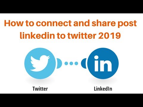 How to connect and share post linkedin to twitter 2019