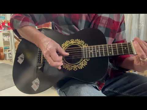 Custom Gambler 12-String Jumbo 2020 circa - Black Gambler image 14