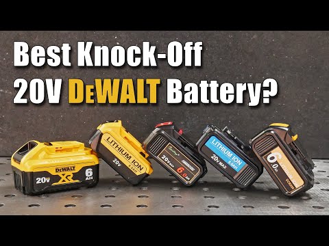 Which 20V Replacement DeWalt Battery is the BEST? | Knockoffs VS DeWalt Comparison