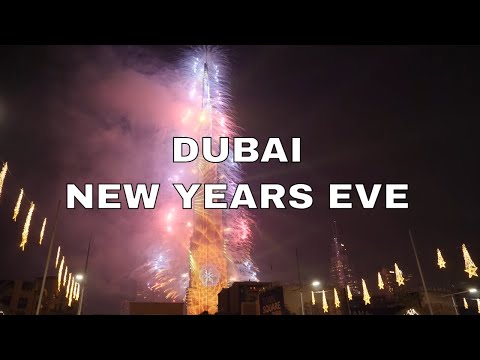 Dubai Burj Khalifa | New Year's Eve Fireworks | Full show | 4k