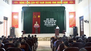 Hội nghị tiếp xúc cử tri giữa tổ đại biểu HDND thành phố với cử tri xã Quang Sơn