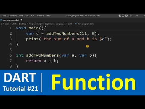 Functions in dart programming language