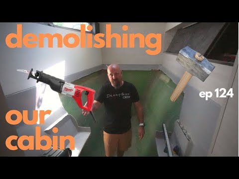 CUTTING OUT A CABIN//Starting Our Coveted Utility Room-Episode 124