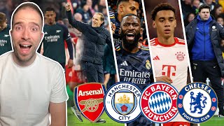ARSENAL AND MAN CITY OUT OF CHAMPIONS LEAGUE! | Musiala To Chelsea? | Pochettino To STAY At Chelsea?