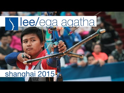 Lee Seungyun v Riau Ega Agatha – recurve men's bronze | Shanghai 2015 Archery World Cup S1